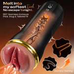 Automatic Male Masturbator with 3 Interchangeable Sleeves, Suction & Vibration Modes