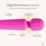 Vibrator Wand Sex Toys [ Clit Stimulator ] Vibrators For Woman Adult Toy | Gifts For Women | 20 Patterns & 8 Speeds Of Pleasure | Quiet & Small -Standard - Hot Pink