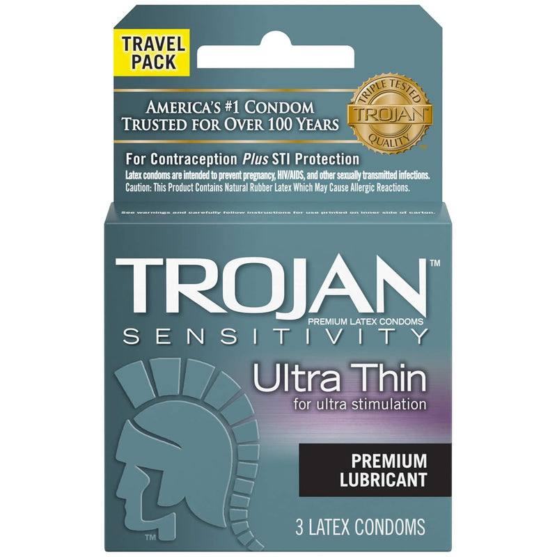 Sensitivity Ultra Thin Lubricated Condoms (Pack Of 1) 3 Count
