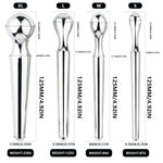 Urethral Sounds With Stainless Steel Double-Ended Penis Plug Stretcher Male Sound Urethral Dilator Inserts Penis Plug Masturbation Rod Bladder Stimulation For Men (M)