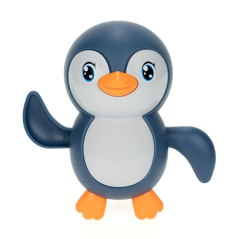 Bath Toys Wind Up Backstroke Swimming Penguins For Kids 18M+ (Blue)