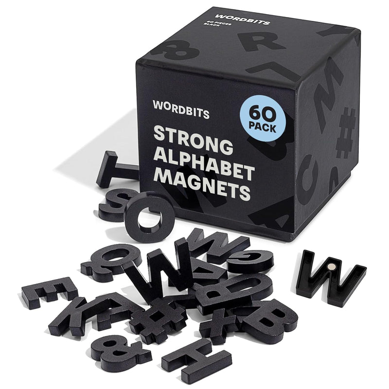 60Pcs Alphabet Magnets Strong Neodymium Magnetic Alphabet Letters For Fridg
