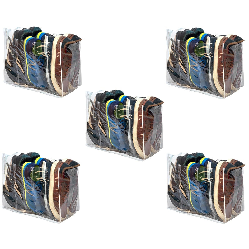 Organizer Closet Storage Solution 5 Pack Shoes Organizer Five Dividers For Sneak