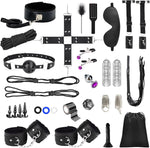 36-Piece Bondage Restraint Kit – Ultimate BDSM Set for Couples with Accessories