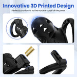 Adjustable Male Chastity Cage with Anal Plug & Harness – BDSM Restraint Set