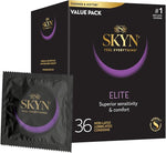 Elite 36-Count Ultra-Thin Lubricated Latex-Free Condoms for Maximum Comfort