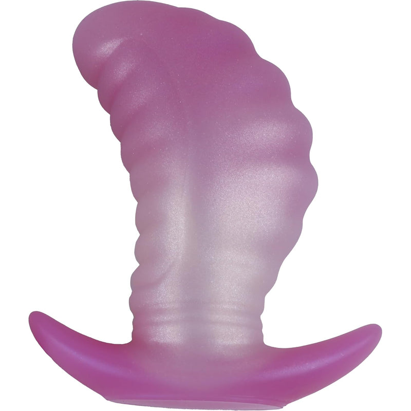 5.12" Large Butt Plug Mango Shape Anal Sex Toy, Huge Buttplug Prostate Plug Big Silicone Butt Plug Trainer, Anal Dildo Wearable Soft Long Anal Dilator For Beginner Advanced Men Women Couple Gay(Purple