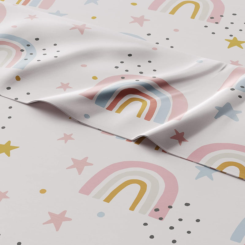 Kids Rainbows Full 4 Piece Sheet Set - Boys, Girls, Teens, Toddler - Easy Fit