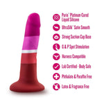 Blush Avant Pride P3 Beauty 5.5” Petite Dildo For G-Spot - Ultrasilk Smooth Slim Silicone Cock - Suction Cup, Strap-On, Body-Safe - Luxury Play Adult Sex Toy For Women, Men & Couples - (Strips)