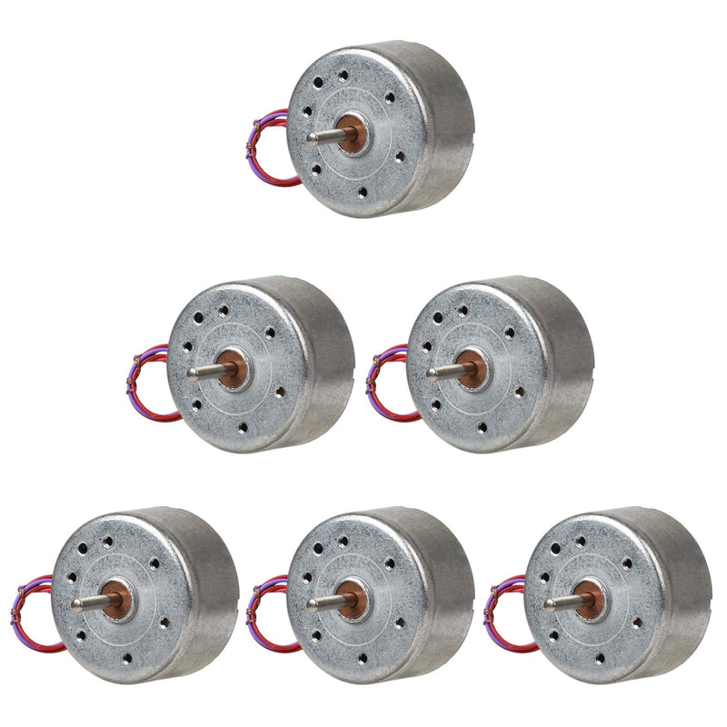 6 Pack Dc 3V 1730Rpm Mini Electric Motor For Diy Toys Wind Turbine Generato