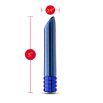 Blush Oh My Gem Mystery 5" Slim Clit, Nipple, Vaginal Vibrator, Sapphire Gem Base - 10 Rumbotech Vibe, Waterproof, Usb Charge, Pocket-Sized Intimate Zone Stimulator - Adult Sex Toy For Women - (Blue)