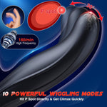 Wiggling Sex Toys Anal Vibrator, Adult Toys Sex Toy For Men Prostate Massager Sex Toys Butt Plug Dildo Anal Beads Enema Products For Women With 10 Wiggling Thrust Vibrating Remote Control