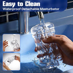 Male Masturbator with 2 Interchangeable Textured Sleeves & Adjustable Suction