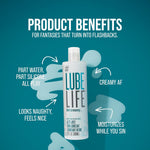 Lubelife Jizzy Juice Cum Lube Thick, Creamy Lube For Men, Women & Couples – Realistic Look & Feel, Hybrid Formula, Hypoallergenic Personal Lubricant, 12 Fl Oz