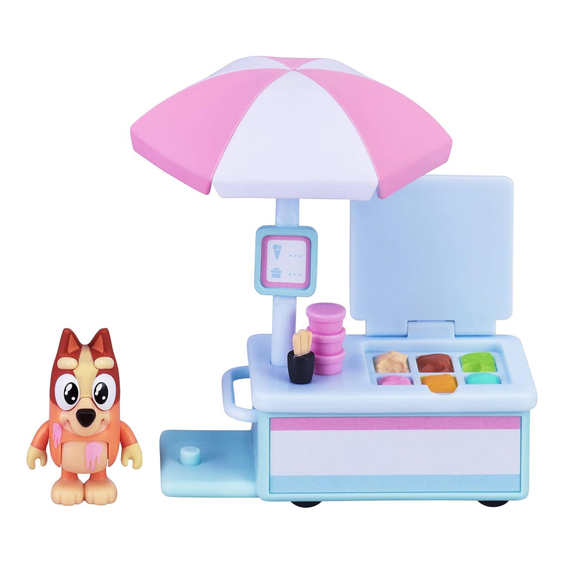 Ice Cream Cart Vehicle And 2.5 3" Bingo Figure Pack