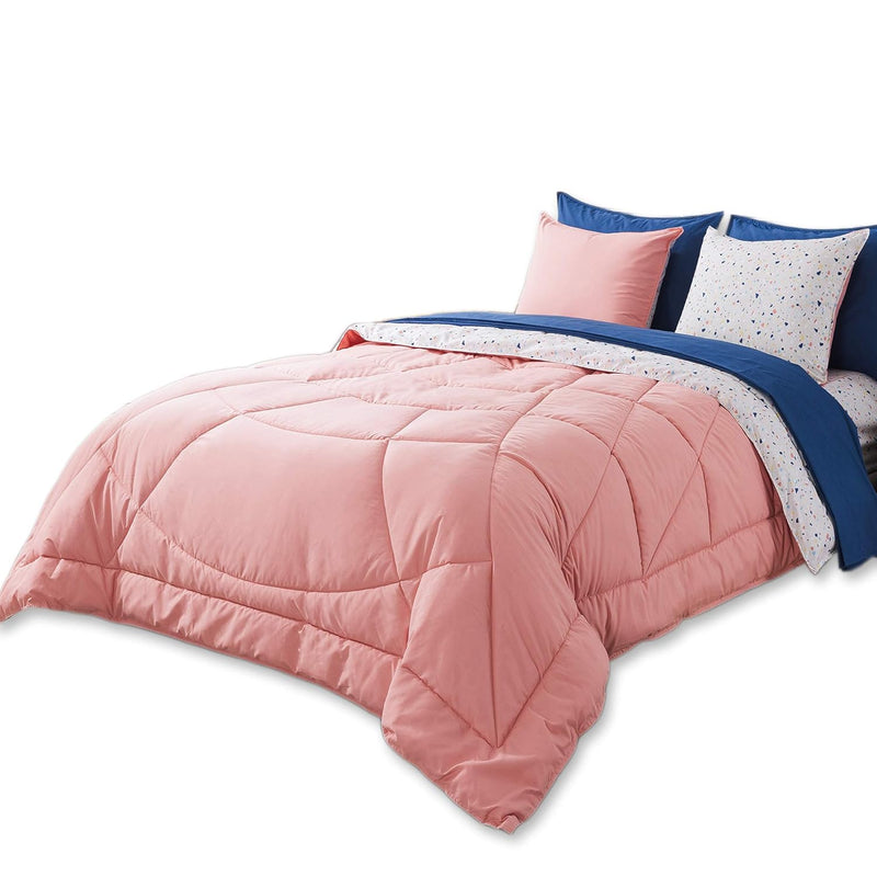 5 Piece Bedding In A Bag, All Season Premium Brushed Microfiber Down Alternati