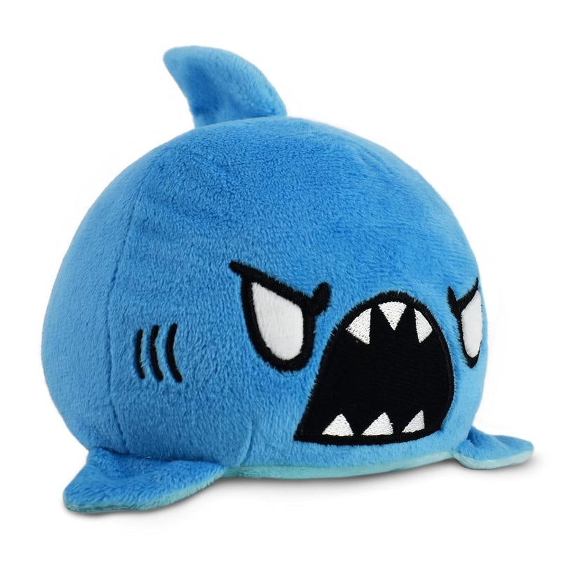 The Original Reversible Shark Plushie Blue Cute Sensory Fidget Stuffed Anim