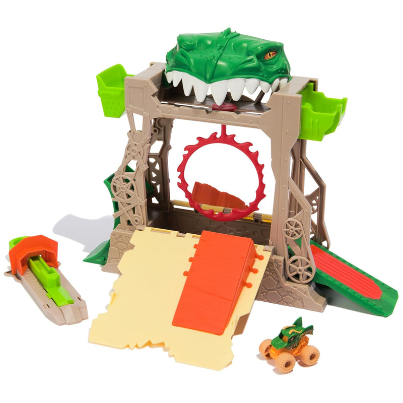 Monster Jam, Dragon Dungeon of Doom Playset, Mini Jams, Exclusive Die-Cast
