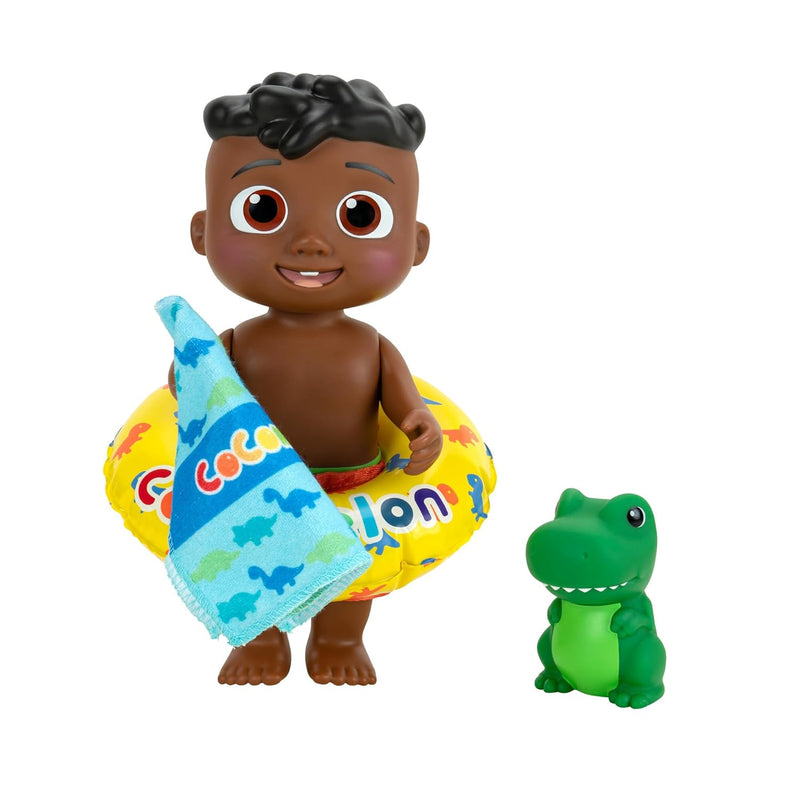 CoComelon - Splish Splash Cody Doll with Dino Bath Squirter and Water Acces