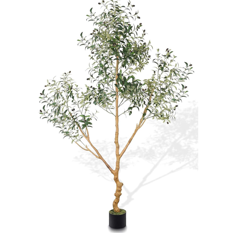 Artificial Olive Tree Tall Fake Potted Natural Silk Tree With Planter Large Fa