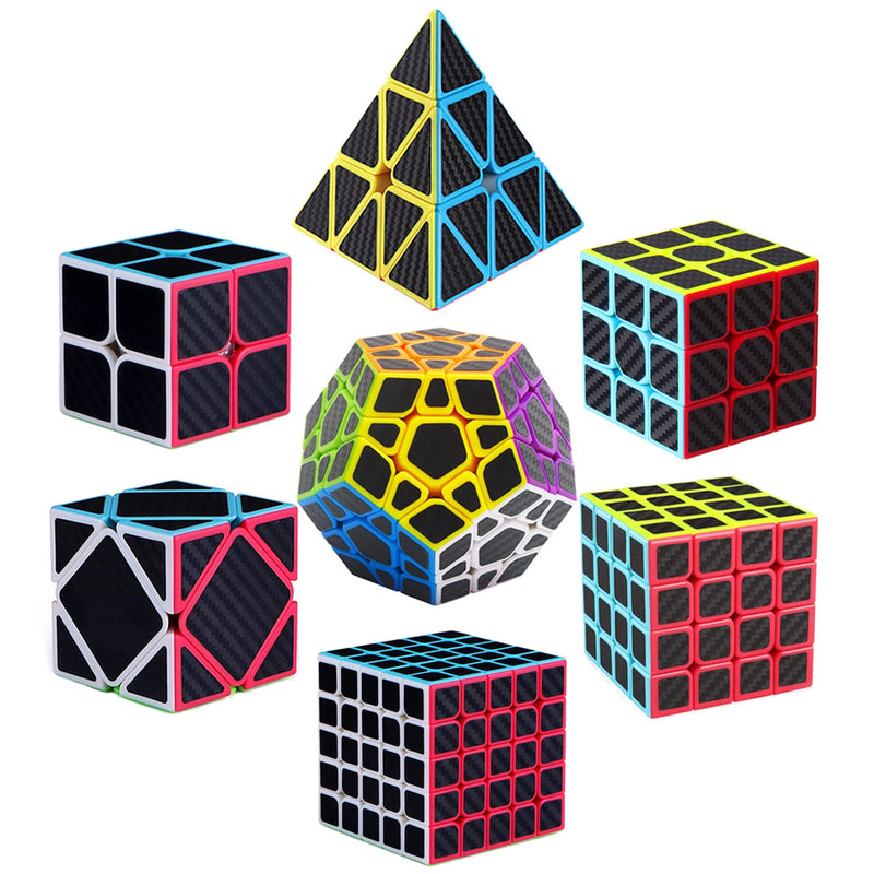 Speed Cube Set, Speed Cube Bundle Of 2X2 3X3 4X4 Megaminx Windmill Mirror C