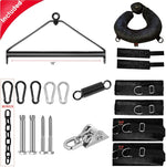 360° Spinning Ceiling Sex Swing with Sturdy Stand & Padded Seat – Black