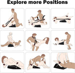 24" Sex Cushion with Adjustable Straps – Support Pillow for Couples & Bondage Play