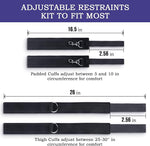 Adjustable Wrist-to-Thigh Restraint Set – Bondage Cuffs & Straps for Couples Play