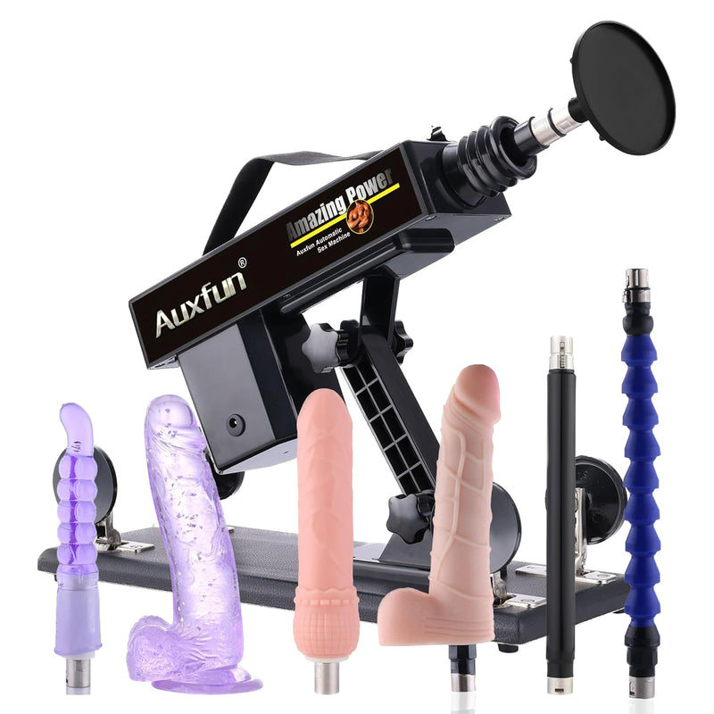 Sex Machine Thrusting Dildo Fuck Machine Juguetes Sexuales With Suction Cup Adapter,Thrusting Machine Dildo Machine Sex Toy For Women,Couple Sex Toys For Men With 7 Attachments 3Xlr Connector