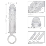 Textured Penis Sleeve Cockentender For Men Stretcher Cock Extender 3 Piece Set - Se-1625-60-2