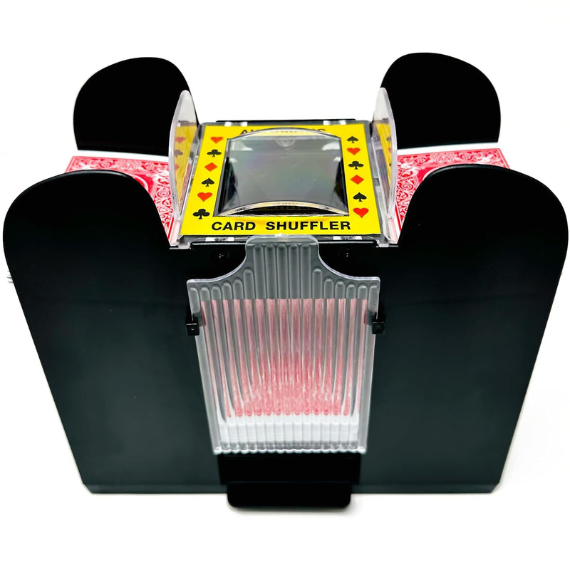 Brybelly Automatic Card Shuffler 6 Deck - Battery Operated Card Shuffler fo