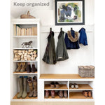 Robe & Towel Hook, 6 Pack Heavy Duty Stainless Steel Outdoor Wall Hooks for hanging towel, coat, backpack, keys, etc (Modern Industrial)