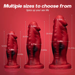 Silicone Thick Dildo With Big Head, Huge Realistic Anal Dildo With Suction Cup, Soft Yet Firm Sex Toys For Men And Women, Fantasy Penis For G-Spot Stimulation, 11.41''Red