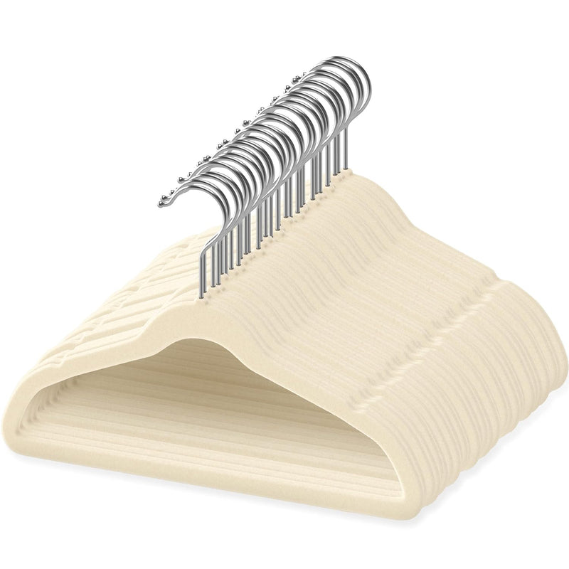 50 Premium Baby Velvet Hangers - 11" Inch Non-Slip Baby Hangers, Ultra-Slim Spac
