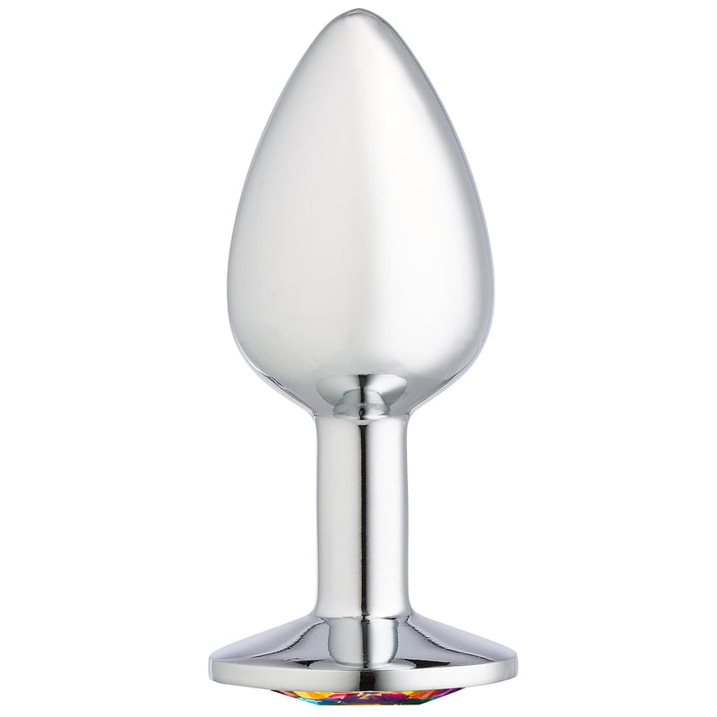 Gems Silver Chromed Anal Plug, Small