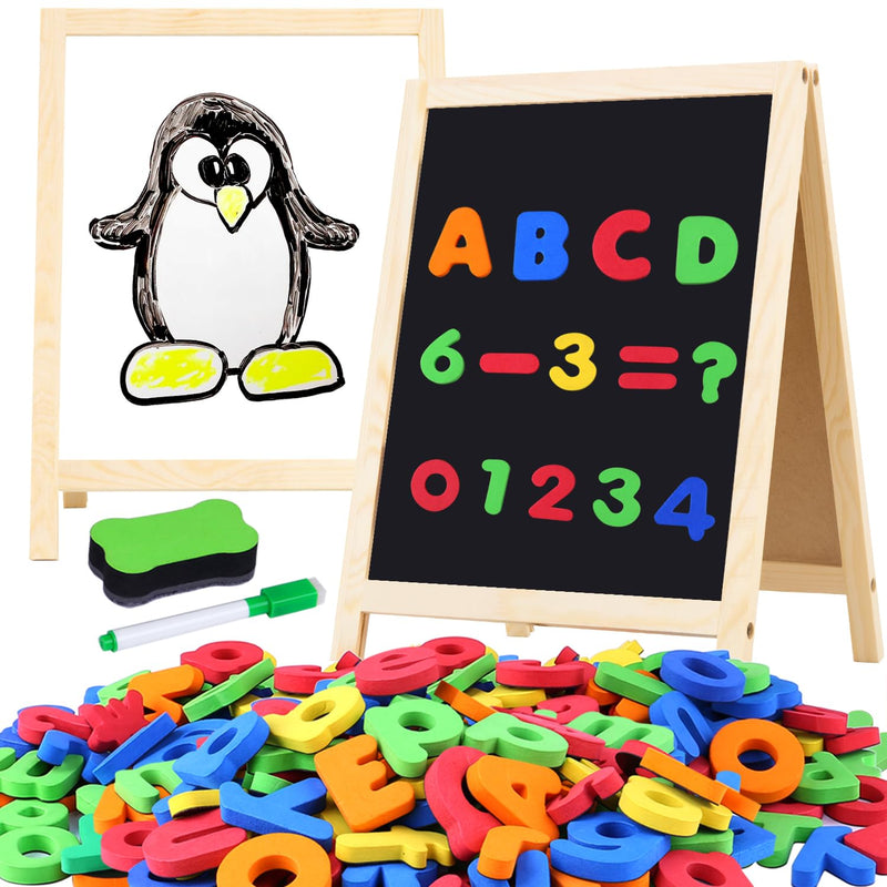 Magnetic Letters And Numbers With Easel For Kids/Toddlers, Magnetic Whitebo