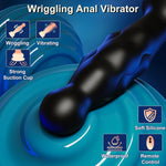 Anal Plug Male Sex Toys, Wriggling Prostate Massager Anal Vibrator Adult Sex Toy For Men Women Couple, Remote Control Anal Dildo Butt Plug With Suction Cup, 10 Wriggling & 10 Vibrating Anal Beads