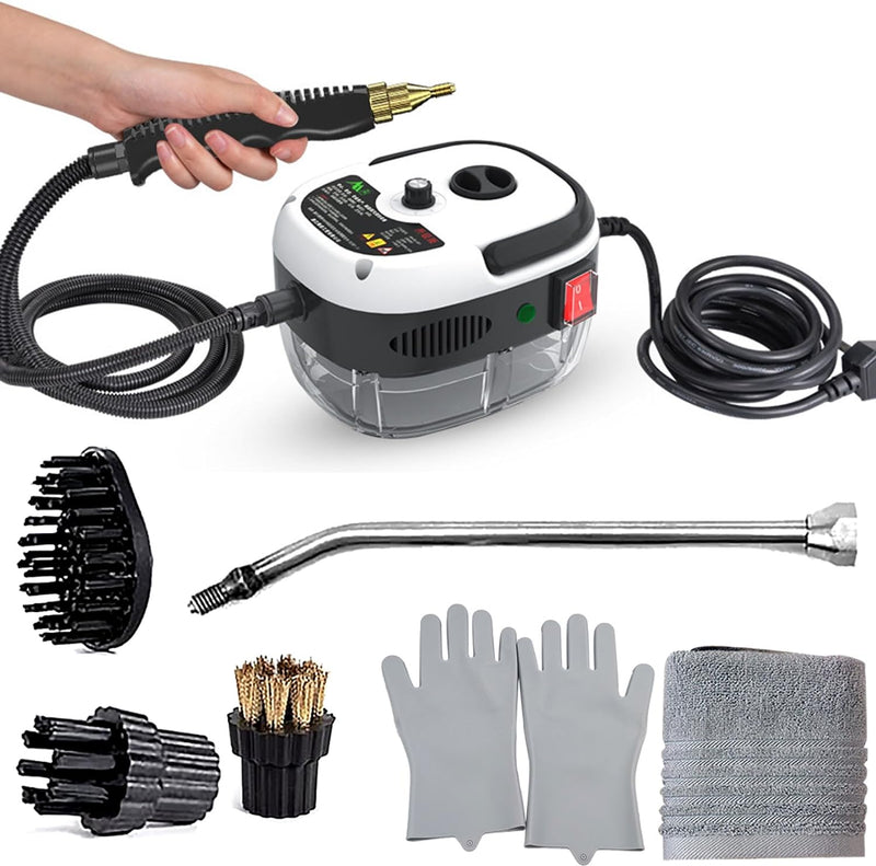 Pressurized Steam Cleaner,2500W Handheld High Temp Portable Cleaning Machine, Cleaning for Couch, Auto, Floor and More
