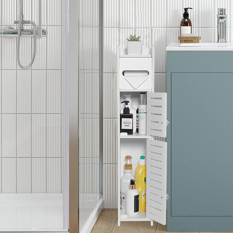Storage Cabinet For Small Spaces, Over The Toilet Cabinet For Skinny Bathroom