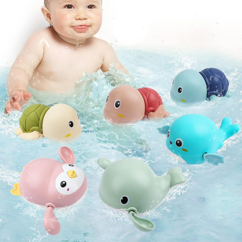 Baby Bath Toys, 6 Pack Cute Swimming Water Bath Toys For Toddlers Boy Girls