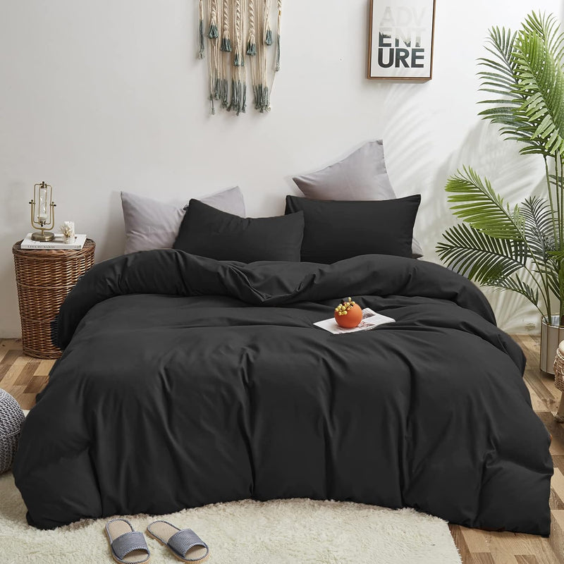 Black Comforter Set Full Men Boys Black Bedding Comforter Set Cotton Modern Da