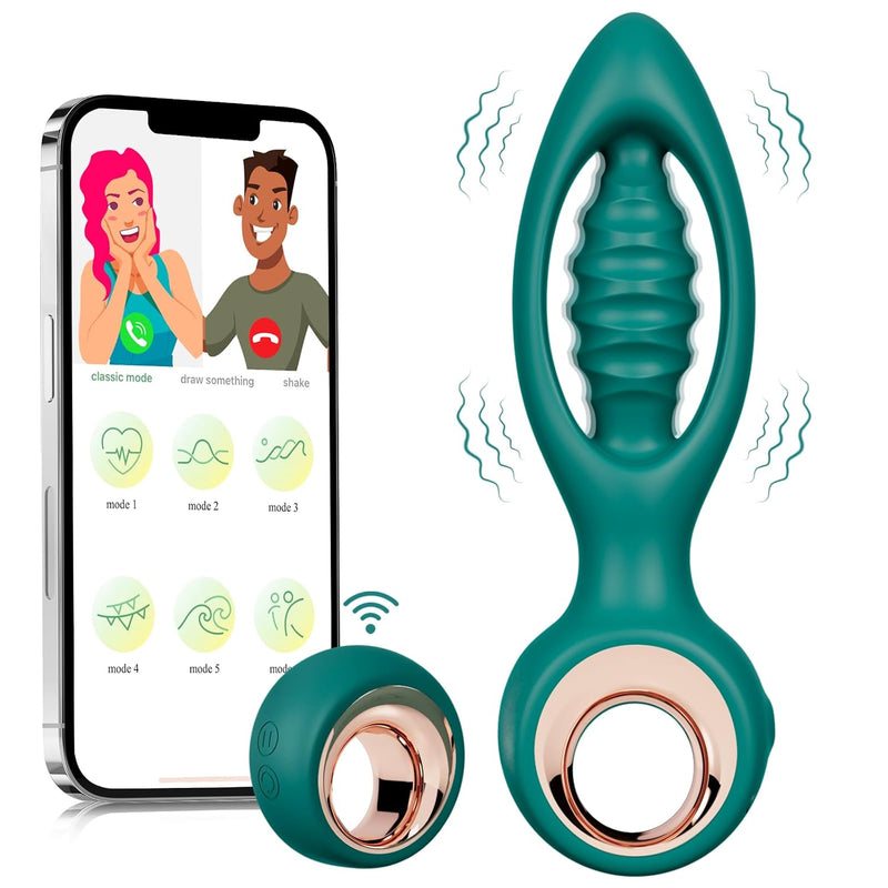 Adult Sex Toys Anal Plug Vibrator Prostate Massager, Sex Toys App Remote Control Vibrating Butt Plug With 12 Classic Vibrating Modes, Prostate Stimulator Adult Sex Anal Toys For Men Women Couples