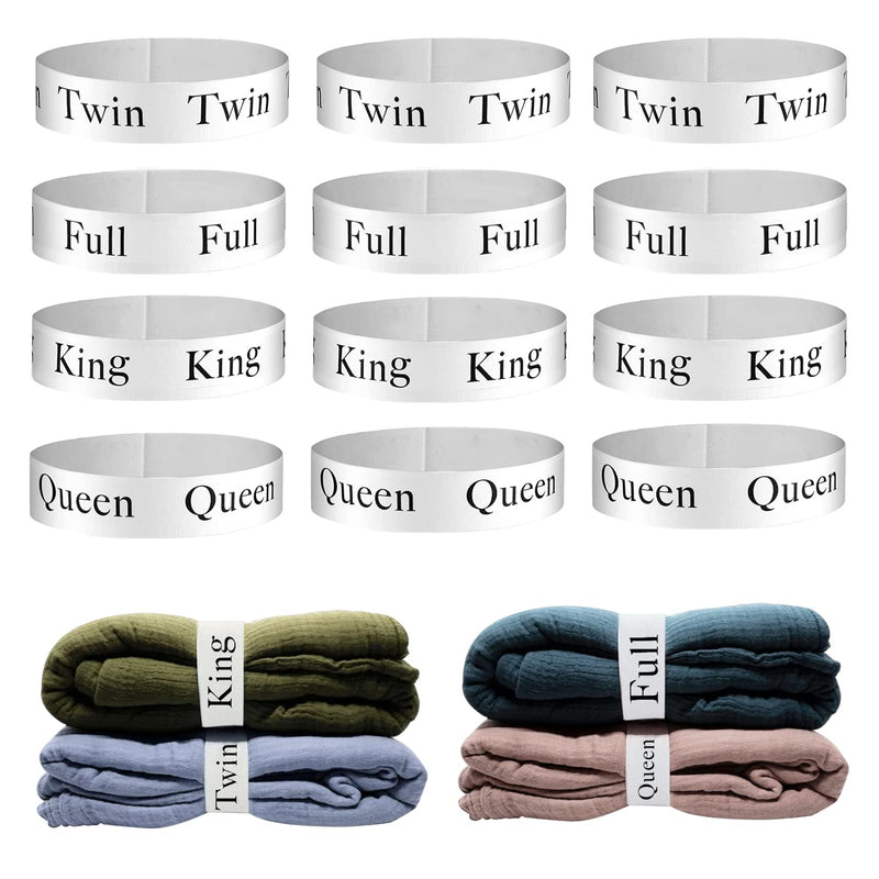 12Pcs Bed Sheet Organizers And Storage Bands For Closet Organization Linen Lab