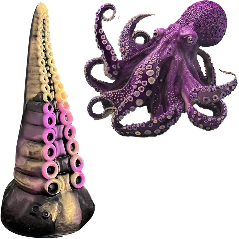 Tentacle Dildo For Women & Men 6.5" Adult Sex Toy Realistic Monster Dildos With Strong Suction Cup Liquid Silicone Fantasy Anal Plug Prostate Massager For Hands-Free Play Dragon Dildo For G Spot, Anal