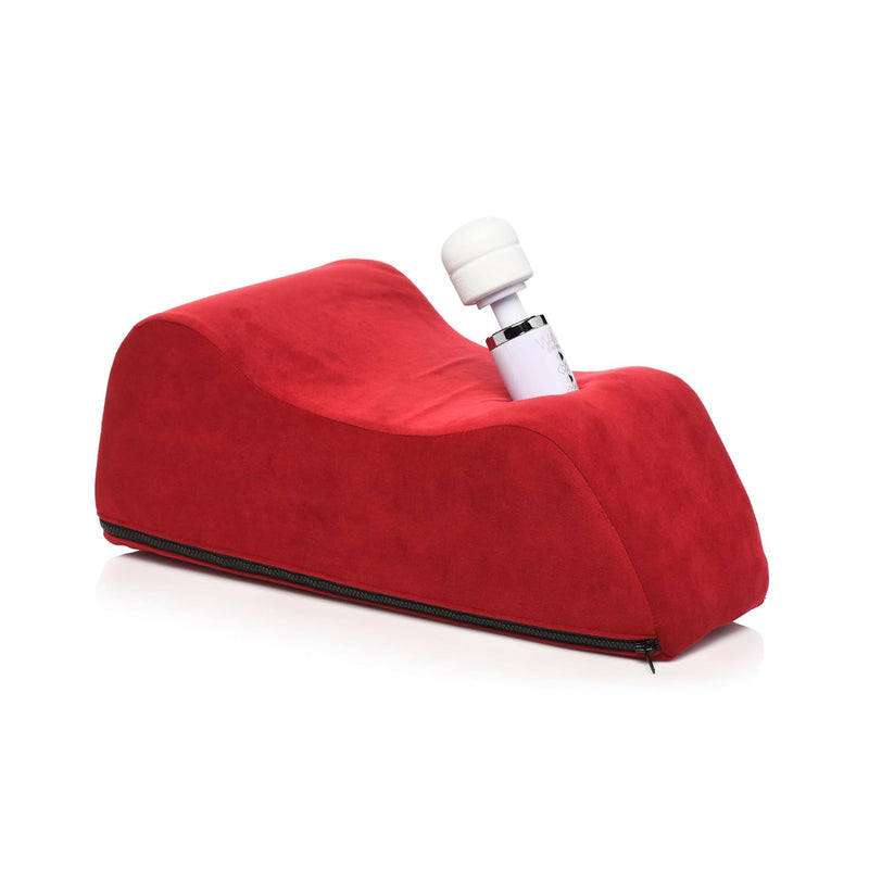 Bedroom Bliss Deluxe Wand Saddle For Women & Couples. Great For Sexual Positioning & Deep Penetration, Saddle-Style Mount With Wand Pocket. High-Density Foam. Easy To Clean Covers. 1 Piece, Red