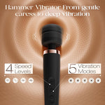 Vibrator Wand, Adult Sex Toy App Control With 4 Speeds & 5 Vibration Patterns, Women Sex Toys Powerful & Quiet, Cordless Wand Massager Waterproof For Female Couple Full-Body Stimulation