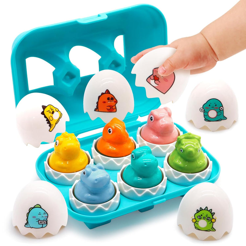 MOONTOY Toddler Dinosaur Eggs Toys for 1 2 3 Year Old Boy Girl Gift Shape S