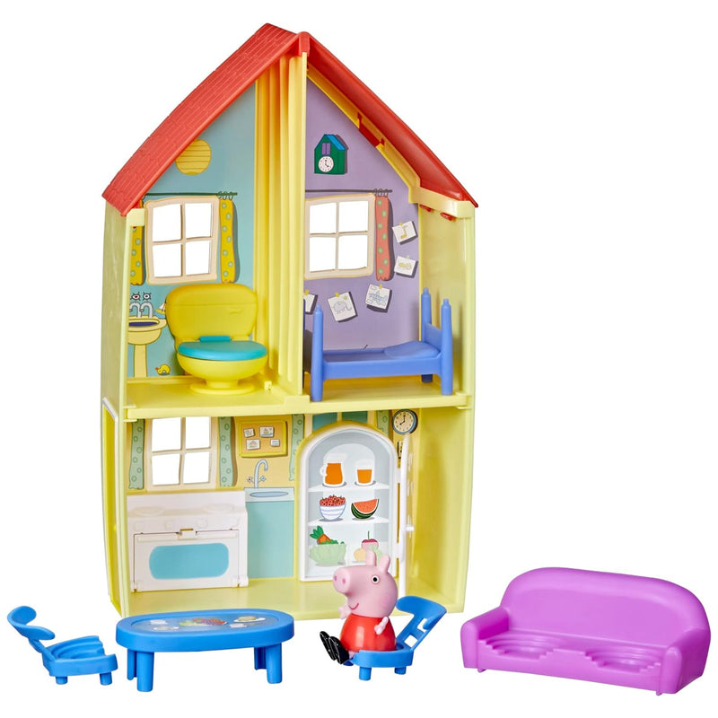 Peppa Pig Peppa’s Adventures Family House Playset, Includes Figure and 6 Fu