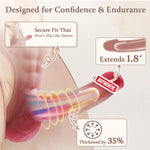 Strap On Dildo Harness Wearable Panties For Men, 5.6 Inch Realistic Hollow Penis In Soft Silicone, Ultra-Elastic Triangle-Style Penis Sleeve, Strapon Underwear For Couples Pegging, With Storage Bag