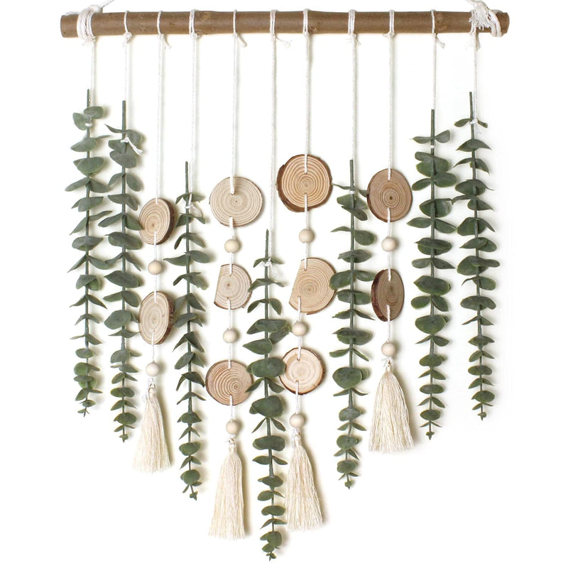 Artificial Eucalyptus Wall Decor Fake Greenery Leaves Stems Wall Hanging Plant